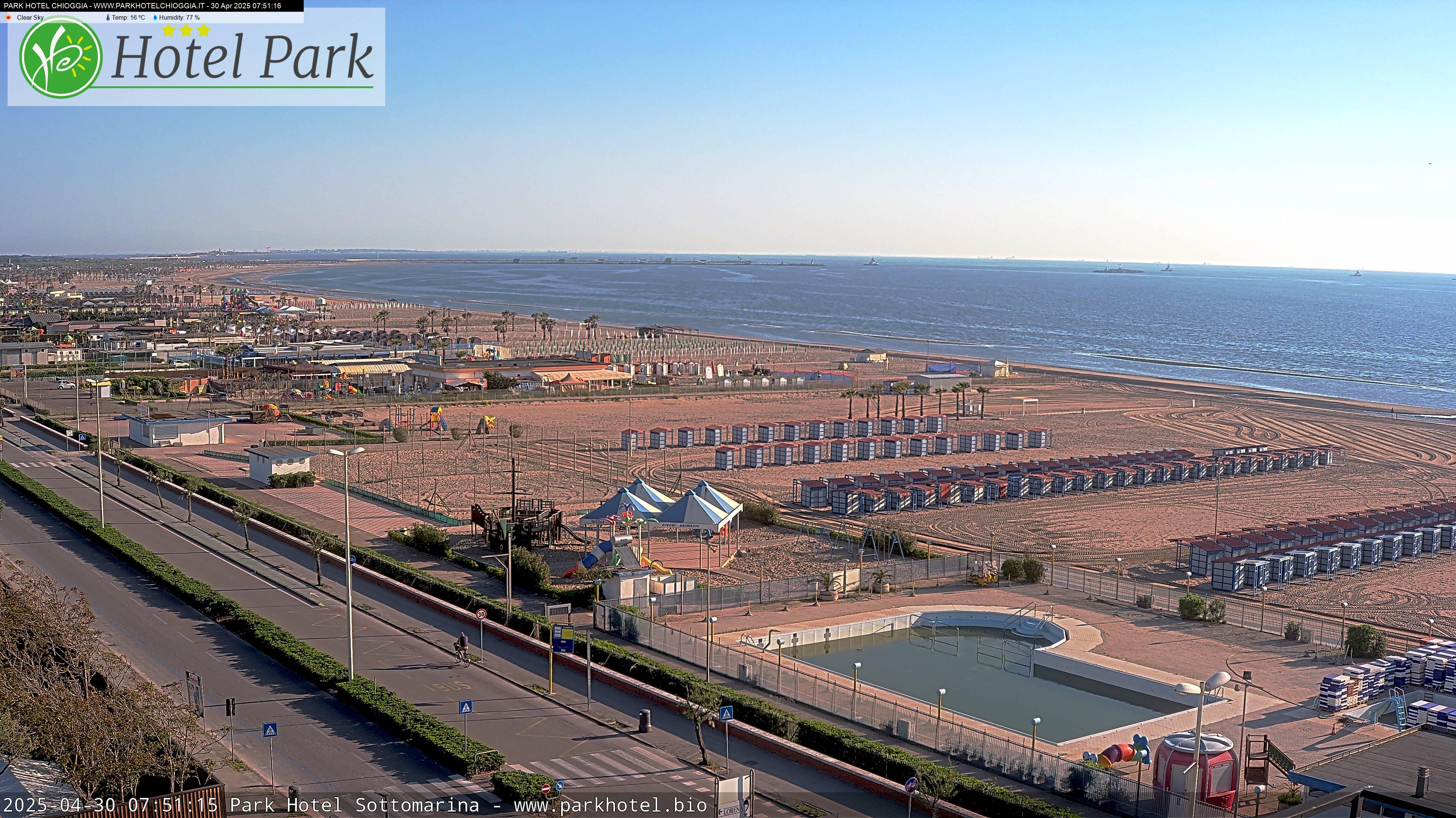 Webcam Chioggia, Lungomare - Hotel Park